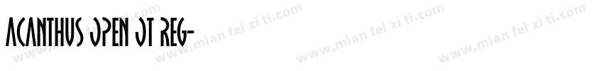 Acanthus Open OT Reg字体转换